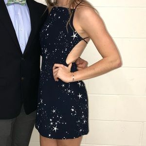 Navy blue starry dress